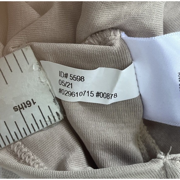 Express Size S Slinky Tan Neutral Crossover Top Ruched Surplice Modal Stretchy - Picture 9 of 12